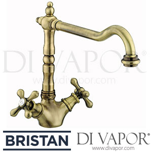 Bristan K SNK EF ABRZ Colonial Crosshead Sink Mixer - Antique Bronze Tap Spare Parts